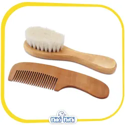 شانه و برس چوبی الیاف طبیعی کودک بیبز | Bibs