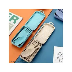 ست قاشق چنگال کارد و چاپستیک گیاهی