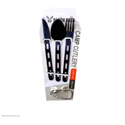 ست قاشق و چنگال و چاقو تیتانیوم Black Deer
