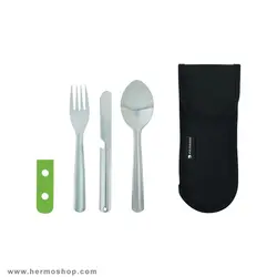 ست قاشق چنگال چاقو فرینو مدل Ferrino Cutlery Foldable Inox