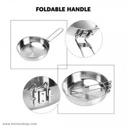 ماهیتابه استیل فایرمپل مدل ANTARCTI 8 FRYPAN