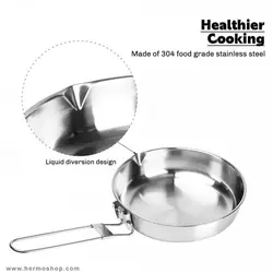 ماهیتابه استیل فایرمپل مدل ANTARCTI 8 FRYPAN