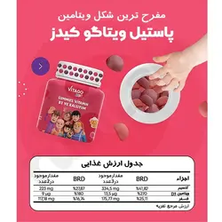 پاستیل کلسیم و ویتامین D3 ویتاگو کیدز 30 عددی | فروشگاه روبیکالا