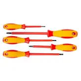 پیچ گوشتی دینگشی مدل دسته عایق 68121 بسته 5 عددی