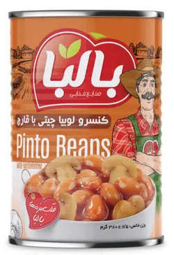 کنسرو لوبیا چیتی با قارچ 400 گرمی