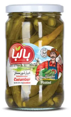 خیارشور ممتاز شیشه 680 گرمی