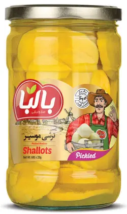 ترشی موسیر شیشه 680 گرمی