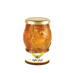 عسل با موم شیشه متوسط