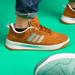 کفش کتونی مدل آدیداس طرح بلغاری رنگ عسلی اشبالت