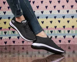 کفش مردانه و زنانه اسکچرز مدل بافت مشکی