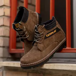 نیم بوت مدل کاترپیلار قهوه ای اشبالت