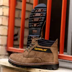 نیم بوت مدل کاترپیلار قهوه ای اشبالت