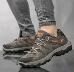 کفش هومتو طرح ساق کوتاه طوسی - فطرس اسپرت