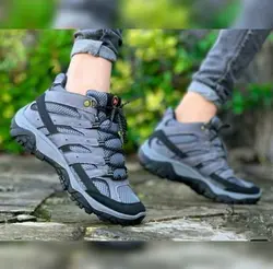 کفش کتونی مدل مرل ساقدار رنگ کرمی - فطرس اسپرت