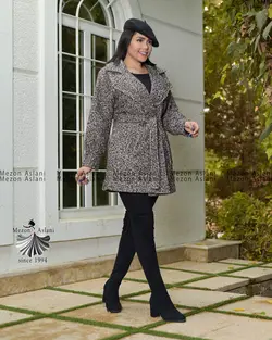 مانتو پشمی طرح شنی