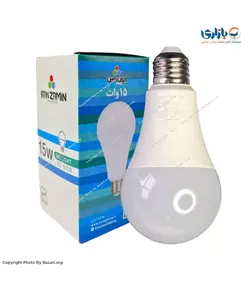 لامپ 15 وات ایران زمین حبابی LED