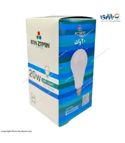 لامپ 20 وات ایران زمین حبابی LED