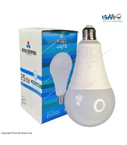 لامپ 25 وات ایران زمین حبابی LED