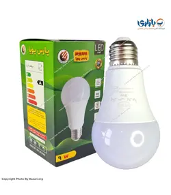 لامپ 9 وات پارس پویا حبابی LED