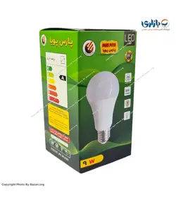 لامپ 9 وات پارس پویا حبابی LED