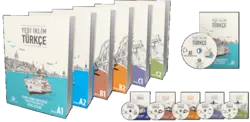 خرید پک کامل کتاب های آموزش ترکی استانبولی یدی ایکلیم A1 + A2 + B1 + B2+C1+C2 +CD