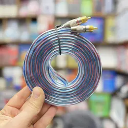 کابل RCA دو به دو 5 متری فیش فلزی| K2 Electronics