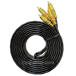 کابل RCA دو به دو 5 متری فیش فلزی| K2 Electronics