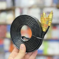 کابل RCA دو به دو 5 متری فیش فلزی| K2 Electronics