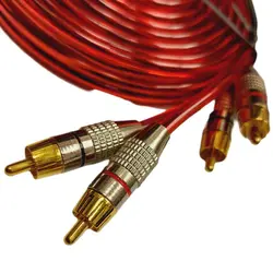 کابل RCA دو به دو 5 متری فیش فلزی| K2 Electronics
