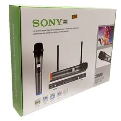 میکروفون بی سیم 2 دستی سونی [SONY-2000]