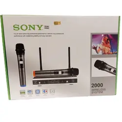میکروفون بی سیم 2 دستی سونی [SONY-2000]