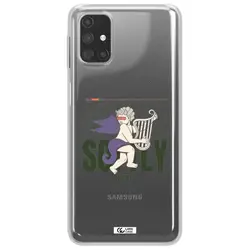 قاب شفاف تی پی یو طرح فرشته چنگ نواز مناسب برای گوشی Samsung M31S