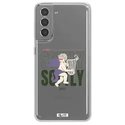 قاب شفاف تی پی یو طرح فرشته چنگ نواز مناسب برای گوشی Samsung S21