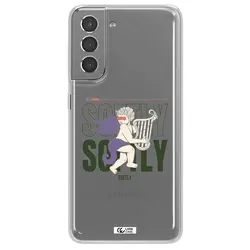 قاب شفاف تی پی یو طرح فرشته چنگ نواز مناسب برای گوشی Samsung S21