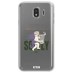 قاب شفاف تی پی یو طرح فرشته چنگ نواز مناسب برای گوشی Samsung J4