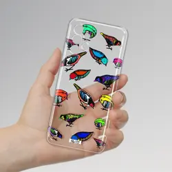 قاب شفاف تی پی یو طرح نقاشی پرندگان رنگارنگ مناسب برای گوشی Samsung A13 4g