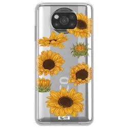 قاب شفاف تی پی یو طرح گل آفتابگردان مناسب برای گوشی Xiaomi Poco X3