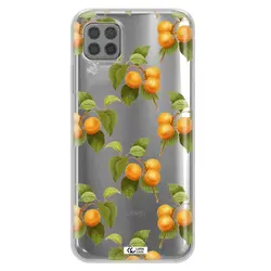 قاب شفاف تی پی یو طرح زردآلو مناسب برای گوشی Huawei P40 Lite