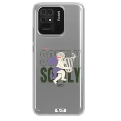 قاب شفاف تی پی یو طرح فرشته چنگ نواز مناسب برای گوشی Xiaomi Redmi 10C