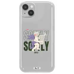 قاب شفاف تی پی یو طرح فرشته چنگ نواز مناسب برای گوشی Apple iPhone 14 plus