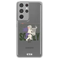 قاب شفاف تی پی یو طرح فرشته چنگ نواز مناسب برای گوشی Samsung S21 Ultra