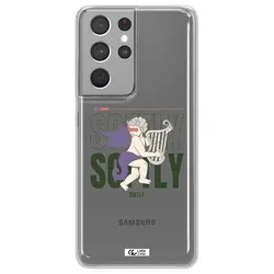 قاب شفاف تی پی یو طرح فرشته چنگ نواز مناسب برای گوشی Samsung S21 Ultra