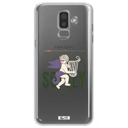 قاب شفاف تی پی یو طرح فرشته چنگ نواز مناسب برای گوشی Samsung J8