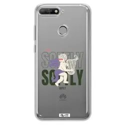 قاب شفاف تی پی یو طرح فرشته چنگ نواز مناسب برای گوشی Huawei Y6 Prime 2018