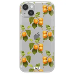 قاب شفاف تی پی یو طرح زردآلو مناسب برای گوشی Apple iPhone 14