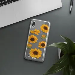 قاب شفاف تی پی یو طرح گل آفتابگردان مناسب برای گوشی Samsung A10