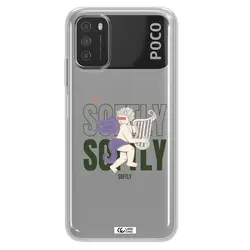 قاب شفاف تی پی یو طرح فرشته چنگ نواز مناسب برای گوشی Xiaomi Poco M3