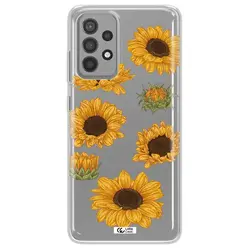 قاب شفاف تی پی یو طرح گل آفتابگردان مناسب برای گوشی Samsung A52