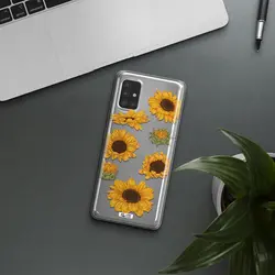 قاب شفاف تی پی یو طرح گل آفتابگردان مناسب برای گوشی Samsung A51