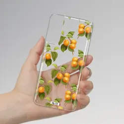 قاب شفاف تی پی یو طرح زردآلو مناسب برای گوشی Samsung S21